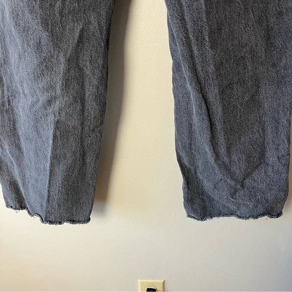 Old Navy Maternity Full Panel Slouchy Straight Distressed Gray Jeans 16 - Picture 10 of 11